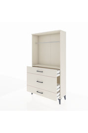 Arges Dolap Tek Raflı 3 Çekmeceli Tek Askılı 88x30x163 Aytaşı-Aytaşı