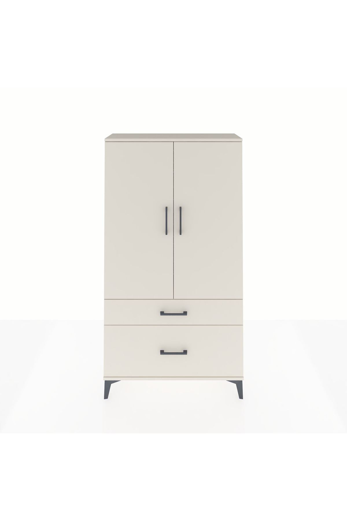 Arges Dolap Tek Raflı 2 Çekmeceli Tek Askılı 88x30x163 Aytaşı-Aytaşı