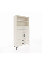 Arges Dolap 3 Raflı 4 Çekmeceli 2 Kapaklı 88x30x163 Aytaşı-Aytaşı