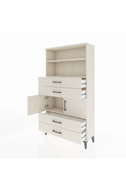 Arges Dolap 3 Raflı 4 Çekmeceli 2 Kapaklı 88x30x163 Aytaşı-Aytaşı