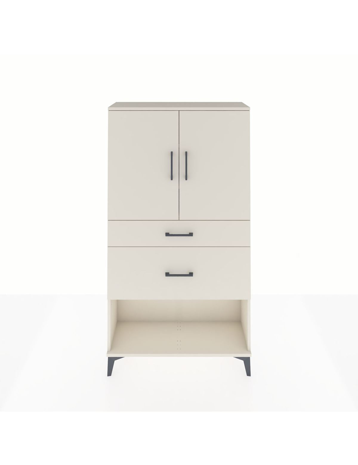 Arges Dolap 3 Raflı 2 Çekmeceli 2 Kapaklı 88x30x163 Aytaşı-Aytaşı