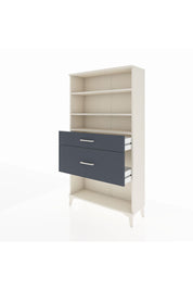 Arges Dolap 3 Raflı 2 Çekmeceli 88x30x163 Aytaşı-Antrasit