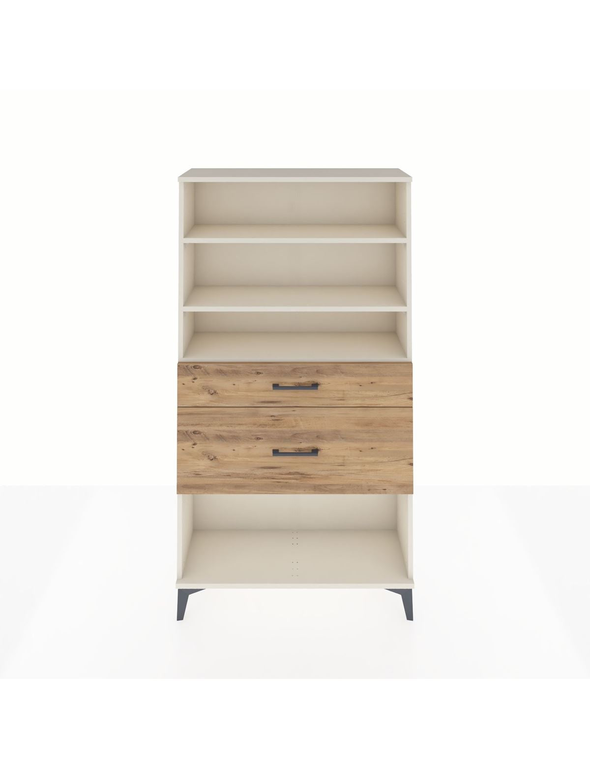 Arges Dolap 3 Raflı 2 Çekmeceli 88x30x163 Aytaşı-Çam