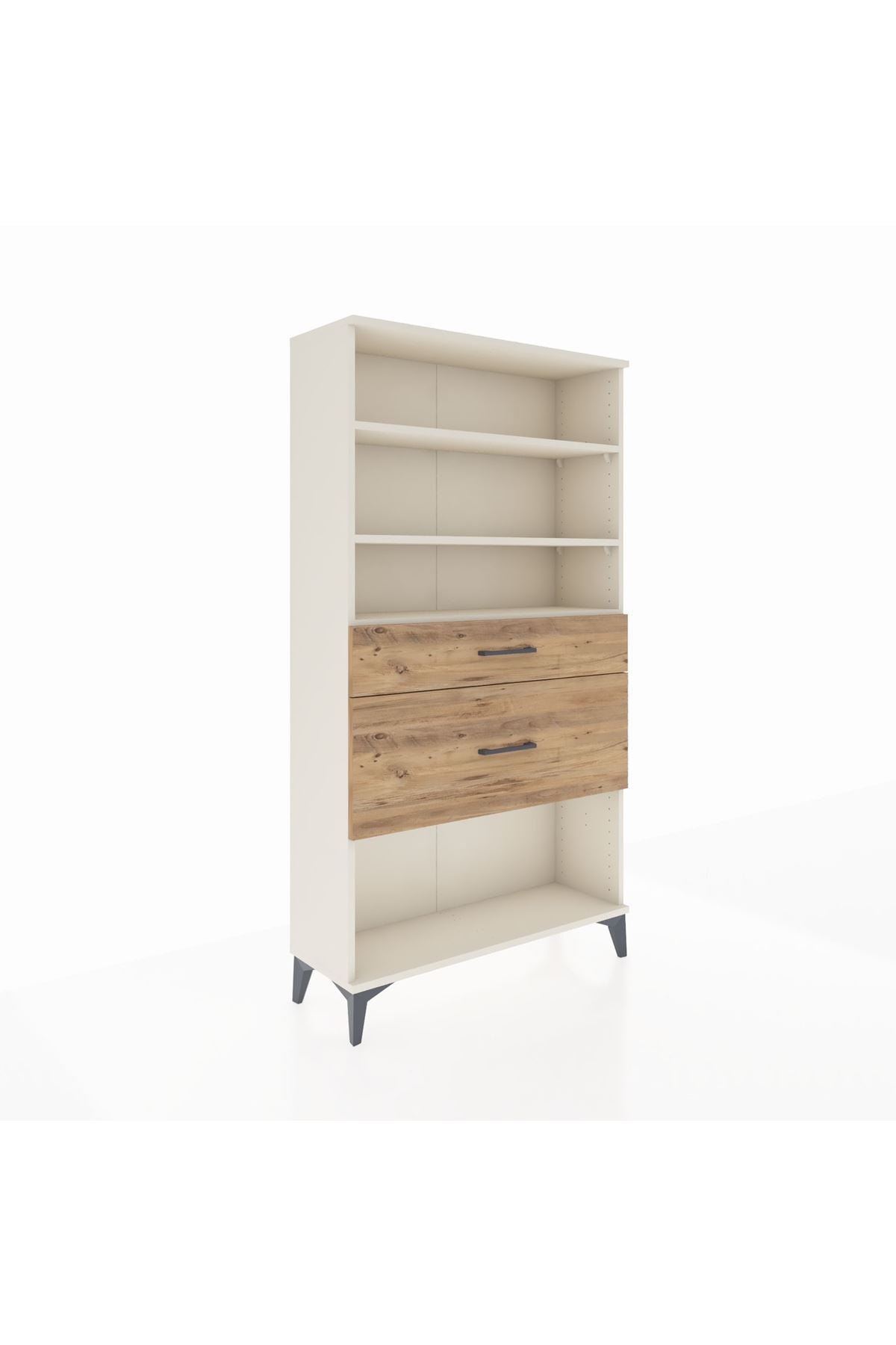 Arges Dolap 3 Raflı 2 Çekmeceli 88x30x163 Aytaşı-Çam