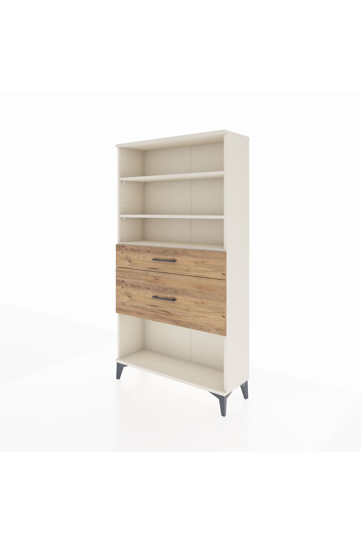 Arges Dolap 3 Raflı 2 Çekmeceli 88x30x163 Aytaşı-Çam