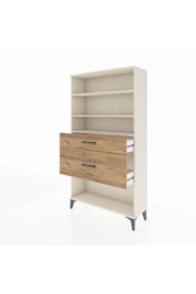 Arges Dolap 3 Raflı 2 Çekmeceli 88x30x163 Aytaşı-Çam