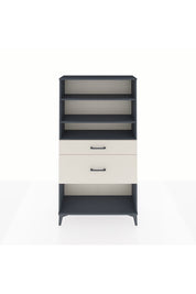 Arges Dolap 3 Raflı 2 Çekmeceli 88x30x163 Antrasit-Aytaşı