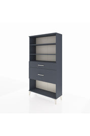 Arges Dolap 3 Raflı 2 Çekmeceli 88x30x163 Antrasit-Antrasit