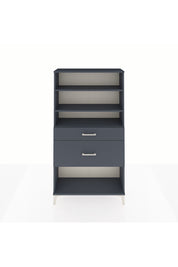 Arges Dolap 3 Raflı 2 Çekmeceli 88x30x163 Antrasit-Antrasit