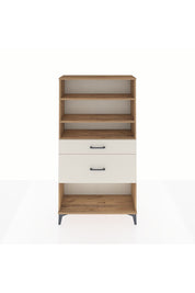 Arges Dolap 3 Raflı 2 Çekmeceli 88x30x163 Çam-Aytaşı