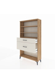 Arges Dolap 3 Raflı 2 Çekmeceli 88x30x163 Çam-Aytaşı