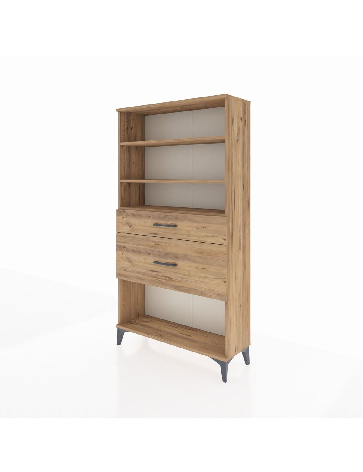Arges Dolap 3 Raflı 2 Çekmeceli 88x30x163 - S21M122V9A