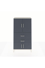 Arges Dolap 3 Raflı 2 Çekmeceli 4 Kapaklı 88x30x163 Aytaşı-Antrasit