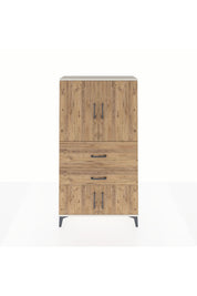 Arges Dolap 3 Raflı 2 Çekmeceli 4 Kapaklı 88x30x163 Aytaşı-Çam