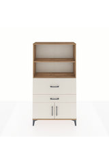 Arges Dolap 2 Raflı 2 Çekmeceli 2 Kapaklı 88x30x163