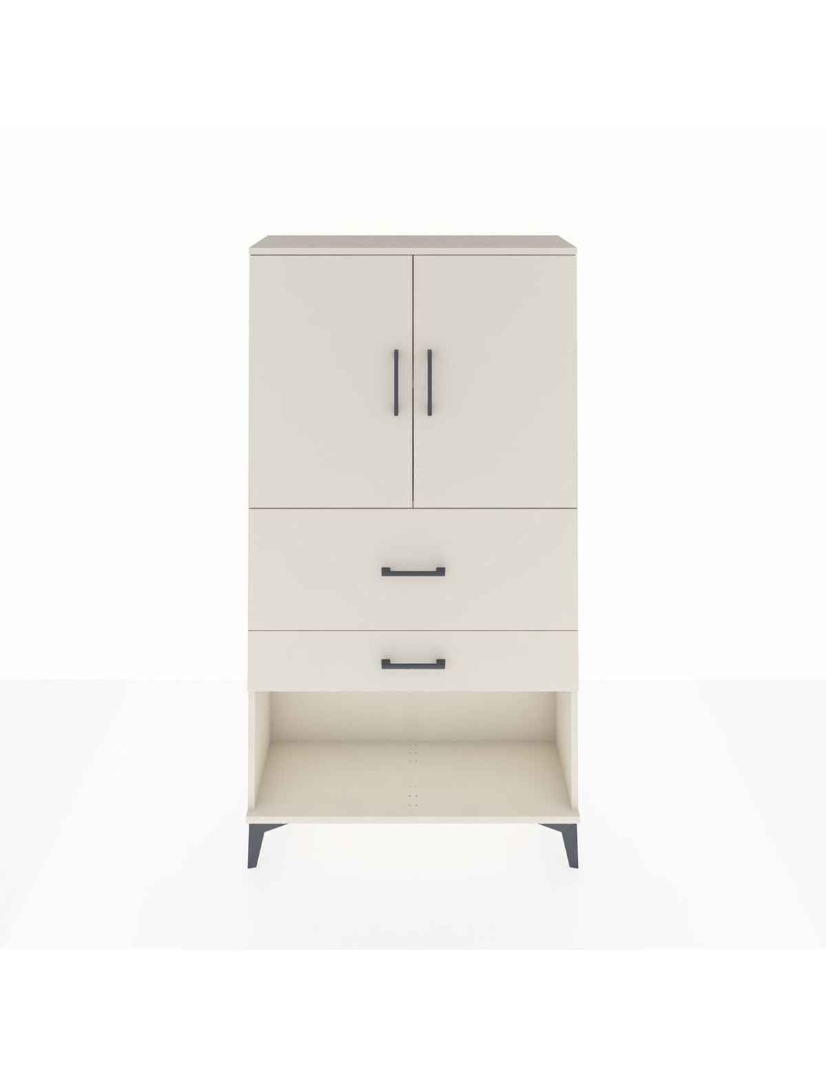 Arges Dolap 2 Raflı 2 Çekmeceli 2 Kapaklı 88x30x163 Aytaşı-Aytaşı