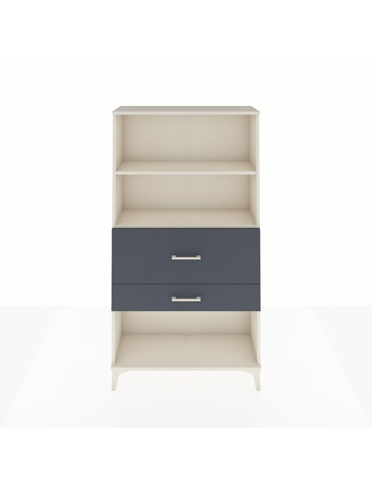 Arges Dolap 2 Raflı 2 Çekmeceli 88x30x163 Aytaşı-Antrasit