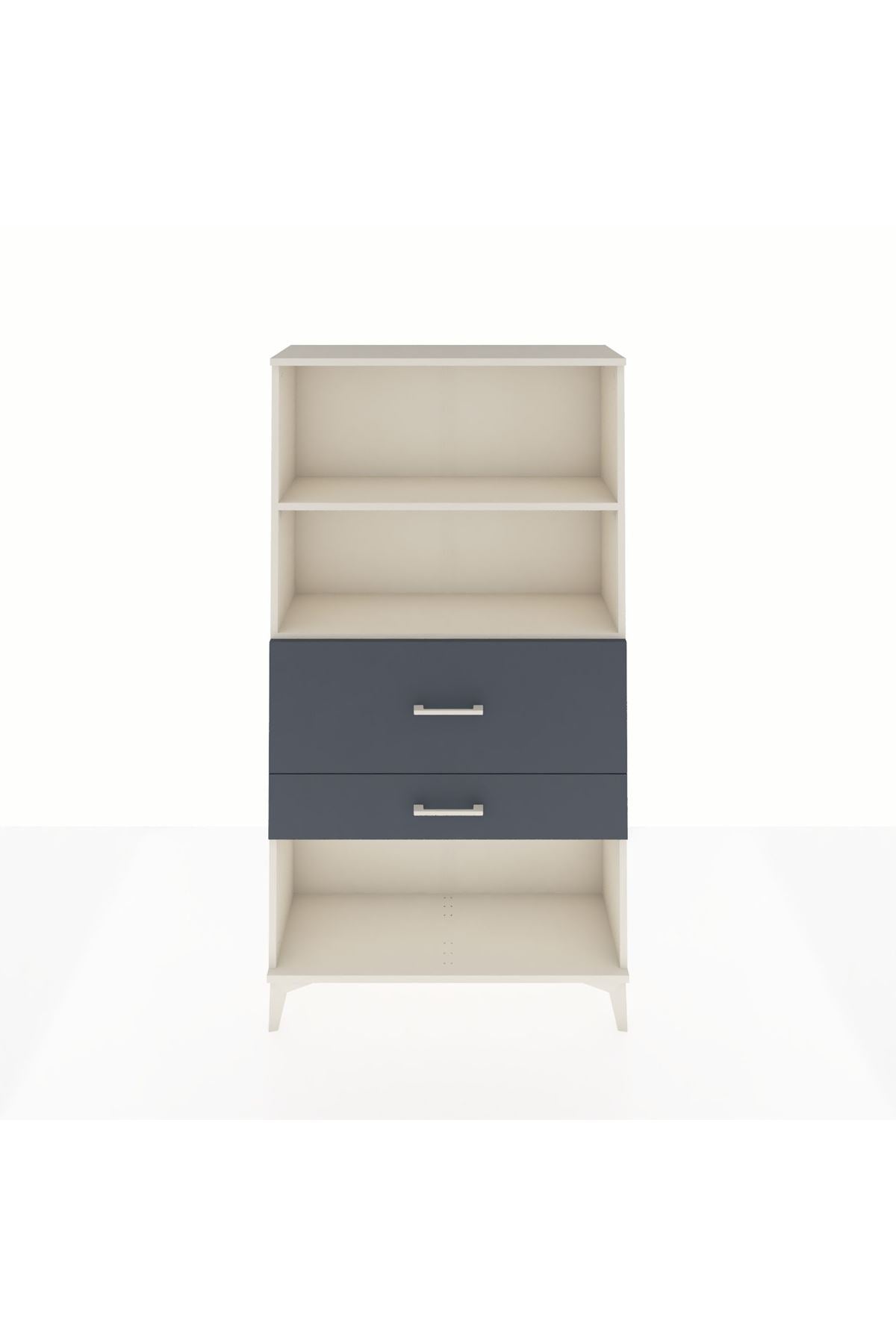 Arges Dolap 2 Raflı 2 Çekmeceli 88x30x163 Aytaşı-Antrasit