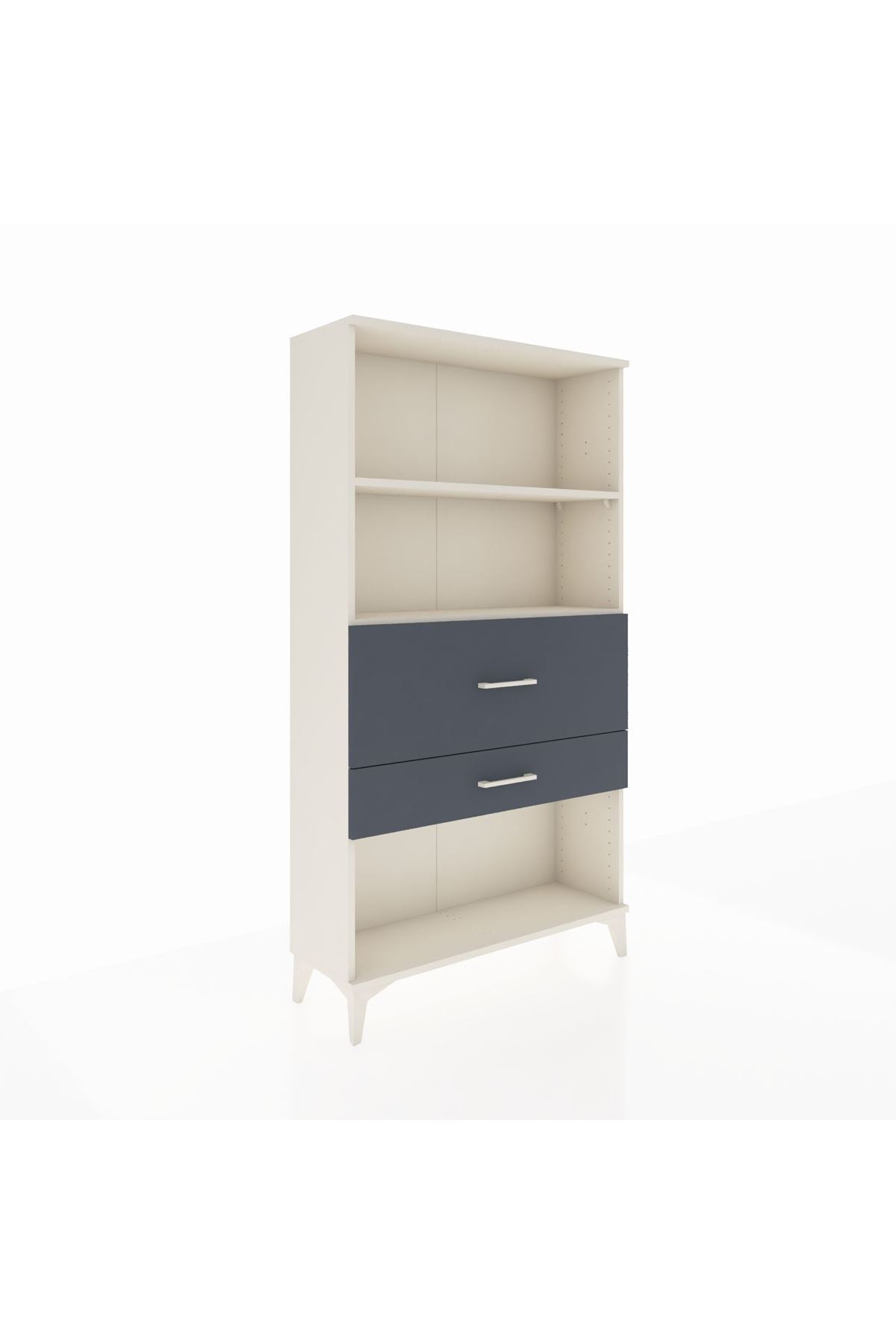 Arges Dolap 2 Raflı 2 Çekmeceli 88x30x163 Aytaşı-Antrasit