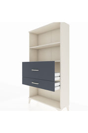 Arges Dolap 2 Raflı 2 Çekmeceli 88x30x163 Aytaşı-Antrasit