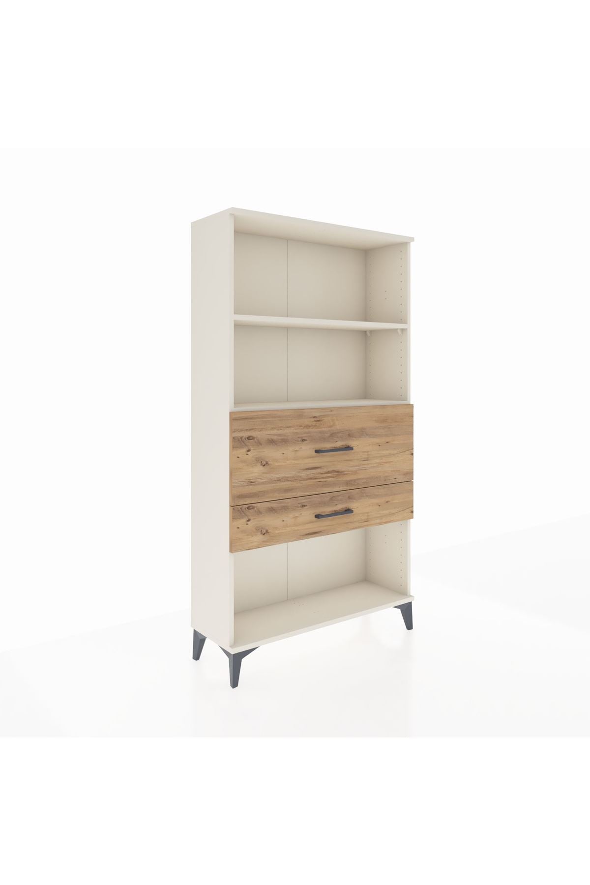 Arges Dolap 2 Raflı 2 Çekmeceli 88x30x163 Aytaşı-Çam