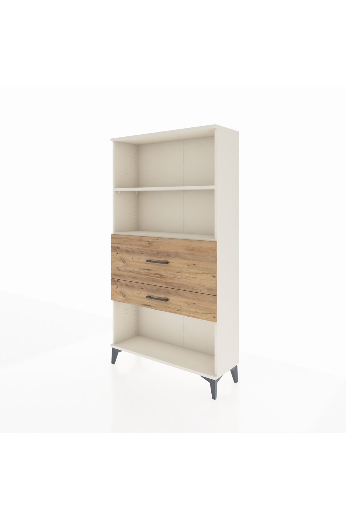 Arges Dolap 2 Raflı 2 Çekmeceli 88x30x163 Aytaşı-Çam