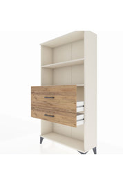 Arges Dolap 2 Raflı 2 Çekmeceli 88x30x163 Aytaşı-Çam