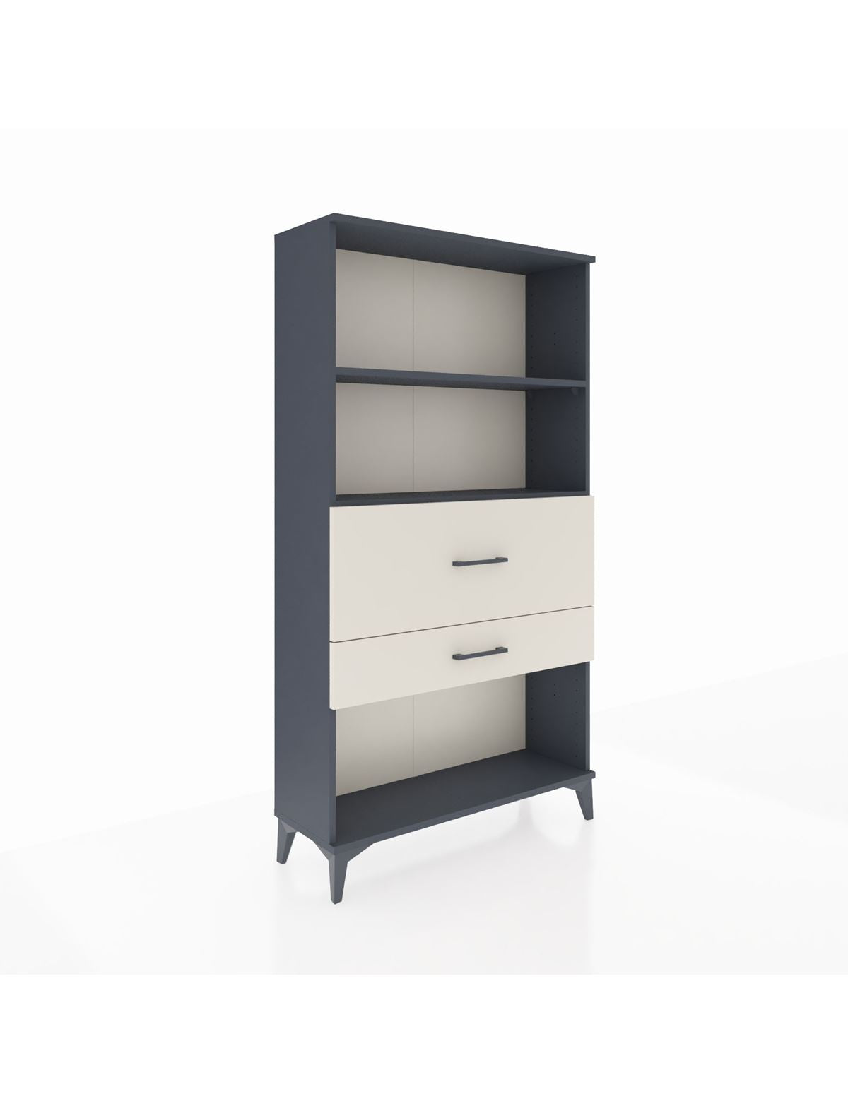 Arges Dolap 2 Raflı 2 Çekmeceli 88x30x163 Antrasit-Aytaşı