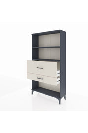 Arges Dolap 2 Raflı 2 Çekmeceli 88x30x163 Antrasit-Aytaşı