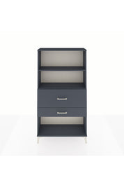 Arges Dolap 2 Raflı 2 Çekmeceli 88x30x163 Antrasit-Antrasit