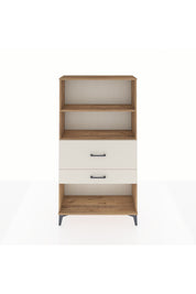 Arges Dolap 2 Raflı 2 Çekmeceli 88x30x163 Çam-Aytaşı