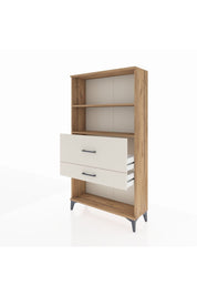 Arges Dolap 2 Raflı 2 Çekmeceli 88x30x163 Çam-Aytaşı