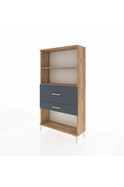 Arges Dolap 2 Raflı 2 Çekmeceli 88x30x163 Çam-Antrasit