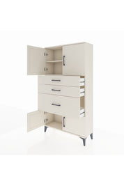 Arges Dolap 2 Raflı 3 Çekmeceli 4 Kapaklı 88x30x163 Aytaşı-Aytaşı