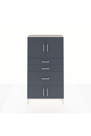 Arges Dolap 2 Raflı 3 Çekmeceli 4 Kapaklı 88x30x163 Aytaşı-Antrasit