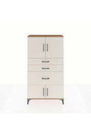 Arges Dolap 2 Raflı 3 Çekmeceli 4 Kapaklı 88x30x163 Çam-Aytaşı