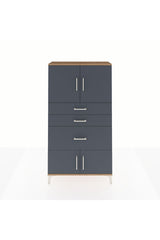 Arges Dolap 2 Raflı 3 Çekmeceli 4 Kapaklı 88x30x163