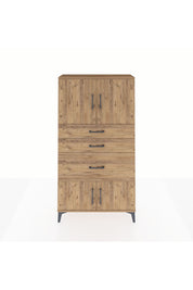 Arges Dolap 2 Raflı 3 Çekmeceli 4 Kapaklı 88x30x163 Çam-Çam