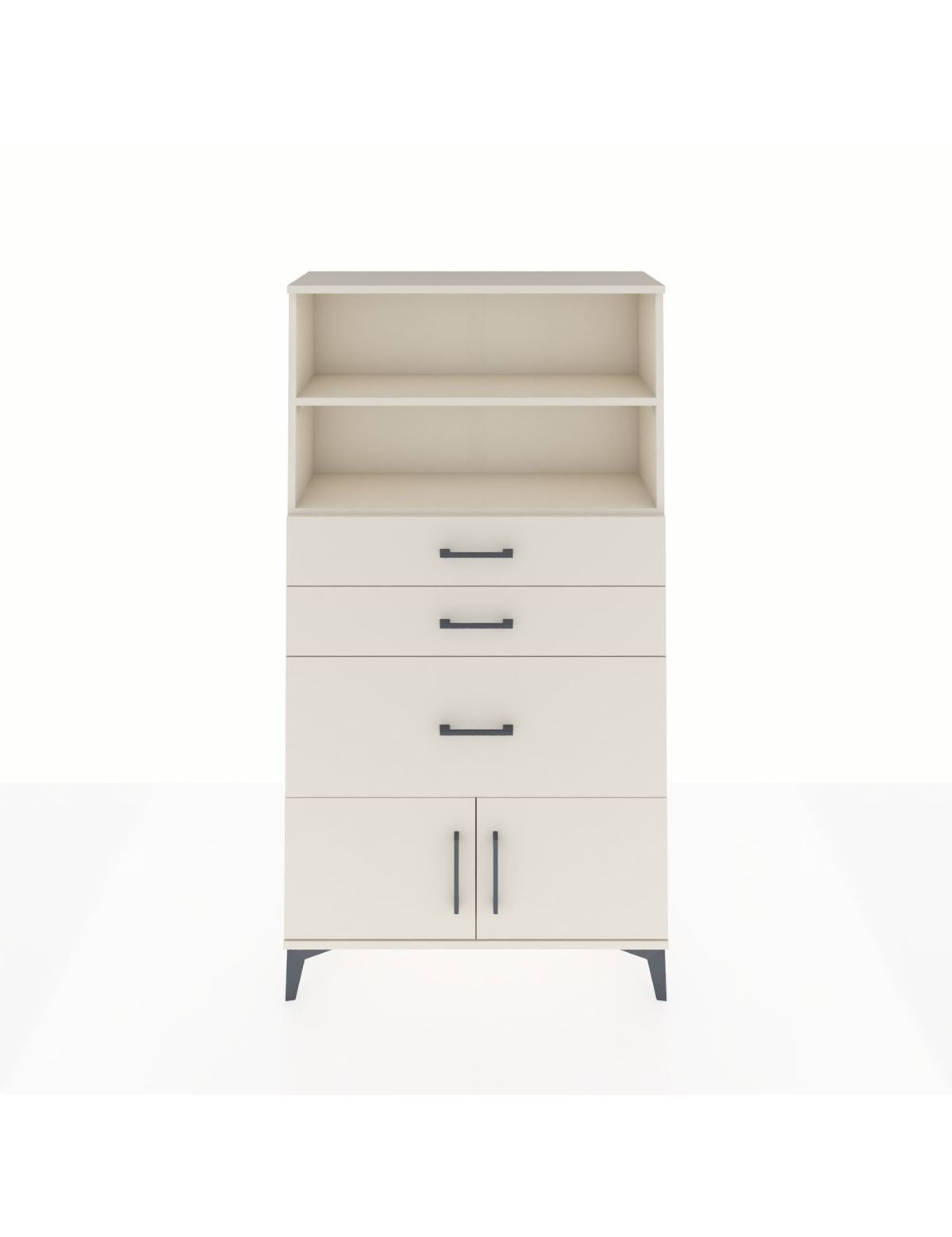 Arges Dolap 2 Raflı 3 Çekmeceli 2 Kapaklı 88x30x163 Aytaşı-Aytaşı