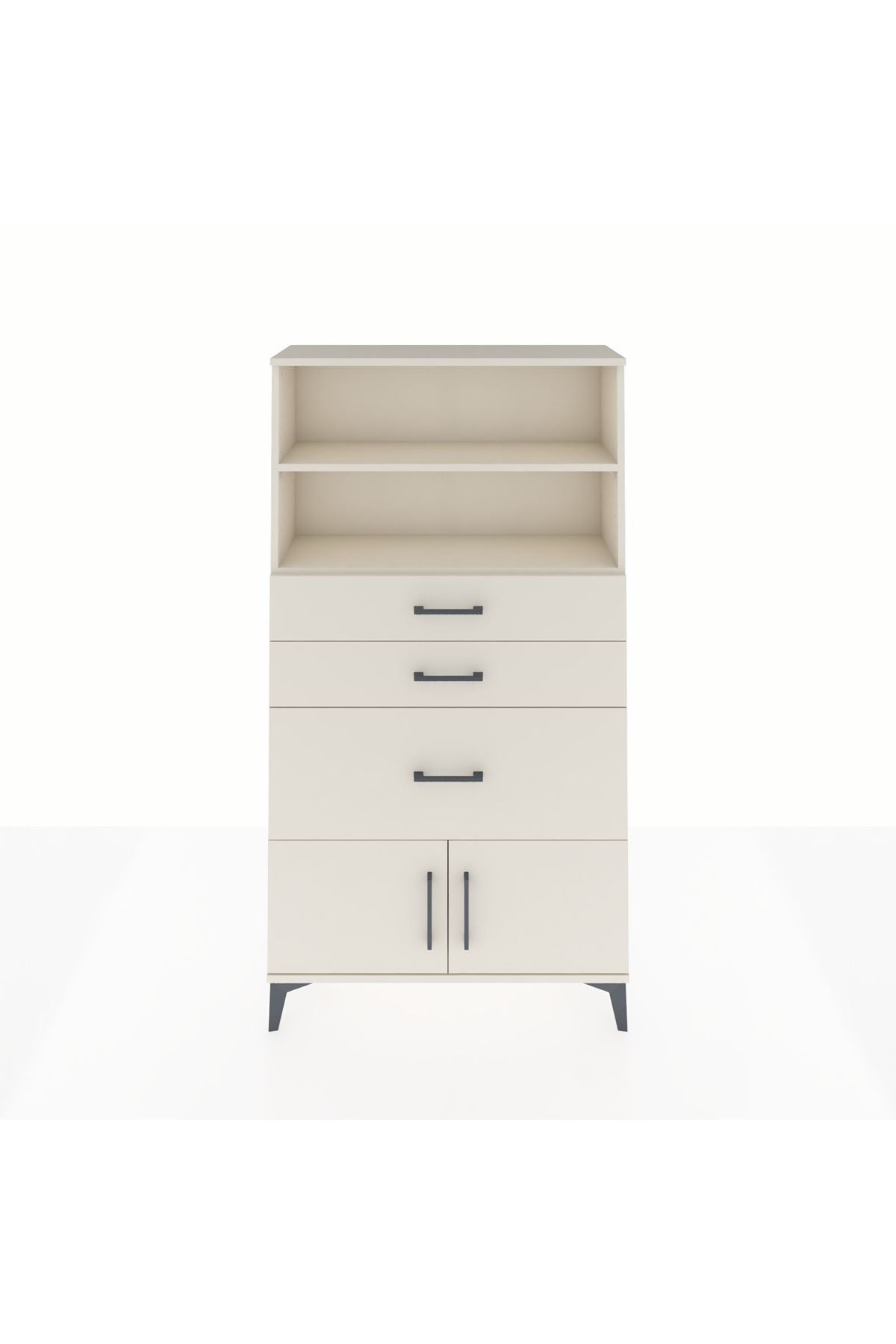 Arges Dolap 2 Raflı 3 Çekmeceli 2 Kapaklı 88x30x163 Aytaşı-Aytaşı