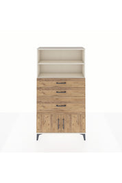 Arges Dolap 2 Raflı 3 Çekmeceli 2 Kapaklı 88x30x163 Aytaşı-Çam