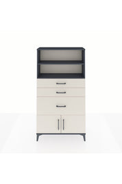 Arges Dolap 2 Raflı 3 Çekmeceli 2 Kapaklı 88x30x163 Antrasit-Aytaşı