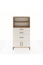 Arges Dolap 2 Raflı 3 Çekmeceli 2 Kapaklı 88x30x163 Çam-Aytaşı