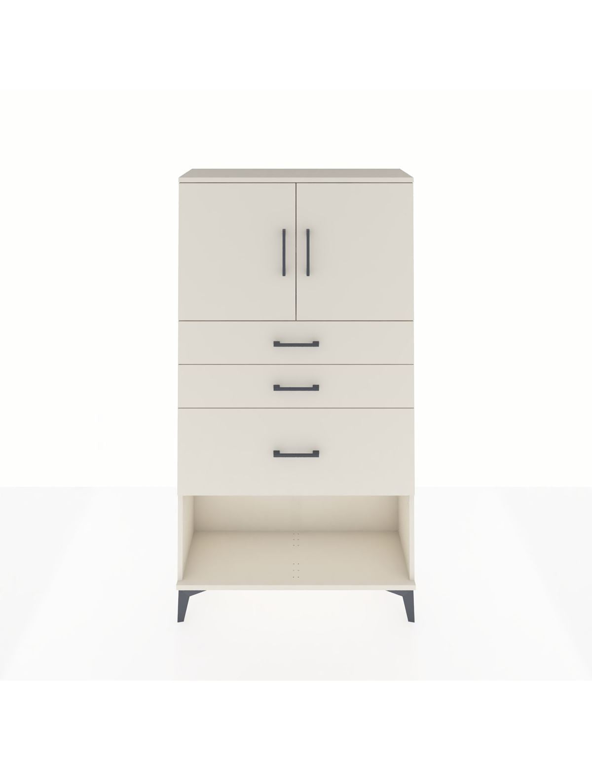 Arges Dolap 2 Raflı 3 Çekmeceli 2 Kapaklı 88x30x163 Aytaşı-Aytaşı