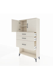 Arges Dolap 2 Raflı 3 Çekmeceli 2 Kapaklı 88x30x163 Aytaşı-Aytaşı