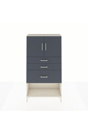 Arges Dolap 2 Raflı 3 Çekmeceli 2 Kapaklı 88x30x163 Aytaşı-Antrasit