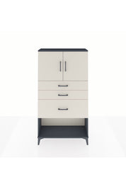 Arges Dolap 2 Raflı 3 Çekmeceli 2 Kapaklı 88x30x163 Antrasit-Aytaşı