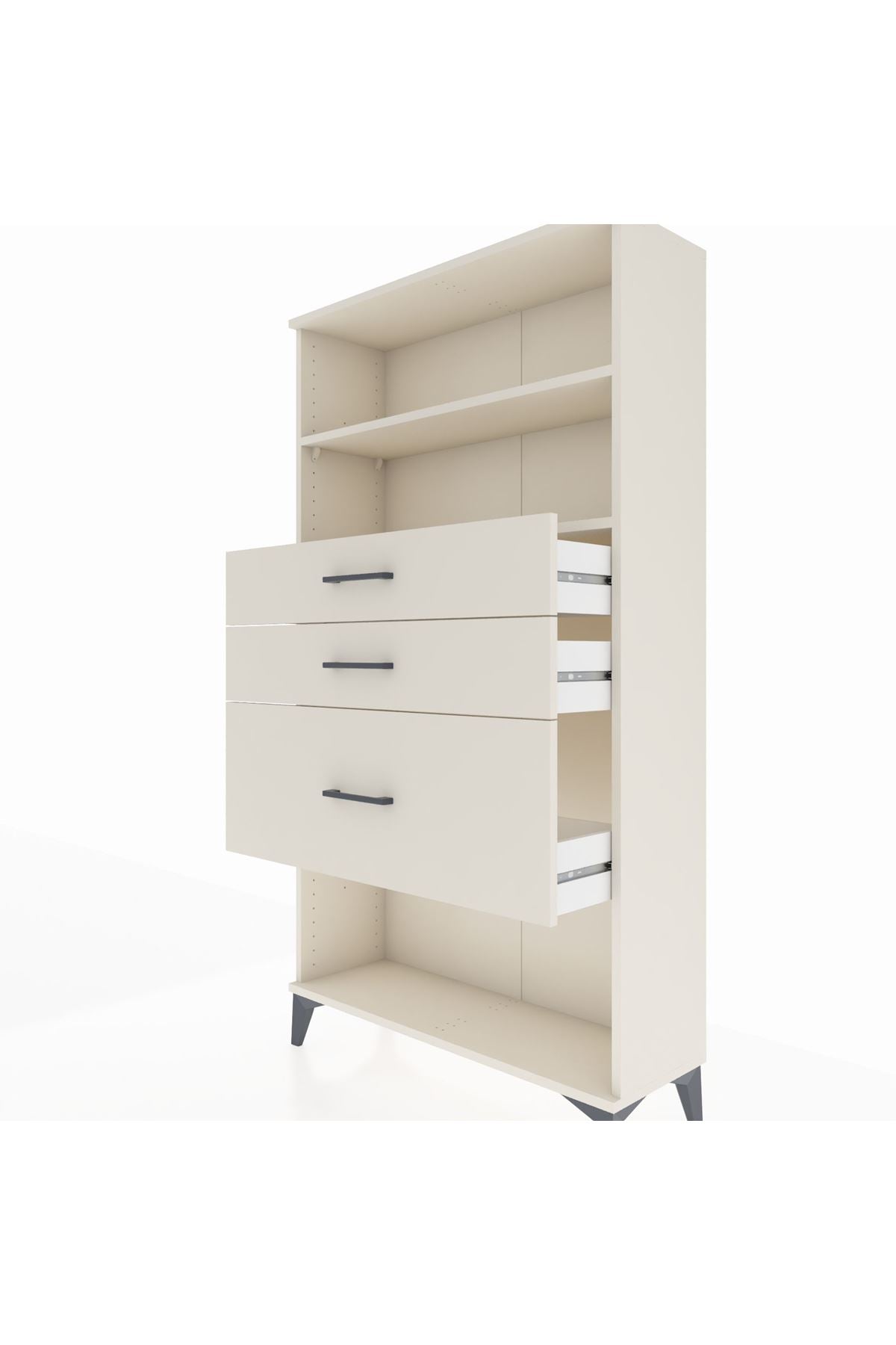 Arges Dolap 2 Raflı 3 Çekmeceli 88x30x163 Aytaşı-Aytaşı