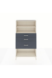 Arges Dolap 2 Raflı 3 Çekmeceli 88x30x163 Aytaşı-Antrasit