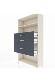 Arges Dolap 2 Raflı 3 Çekmeceli 88x30x163 Aytaşı-Antrasit